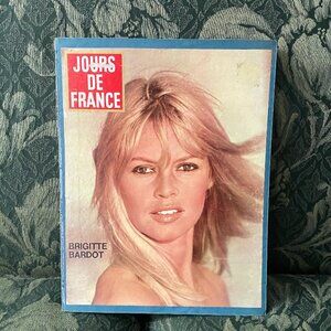 Vintage XL Magazine Book Jour De Fance Brigitte Bardot Castles Ads and more 60s